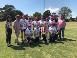 Mackie Women celebrating Pink Stumps day