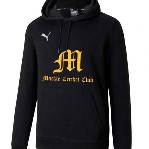 Black Mackie Cricket Club supporter hoodie