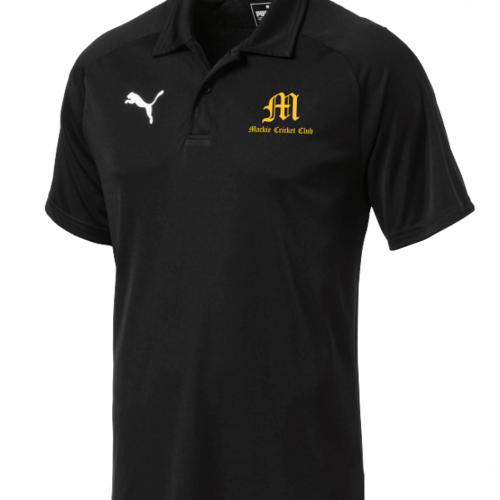 Black Mackie Cricket Club supporter polo